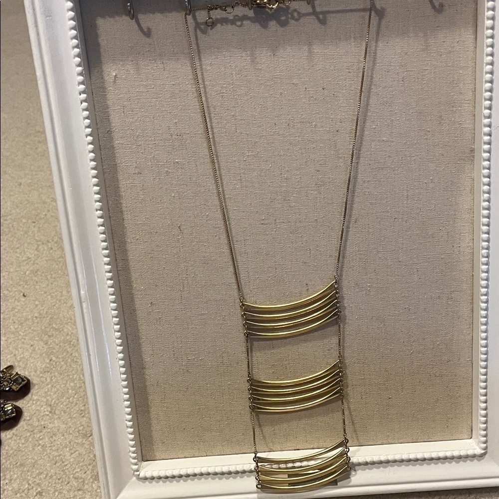 Madewell gold bar necklace
